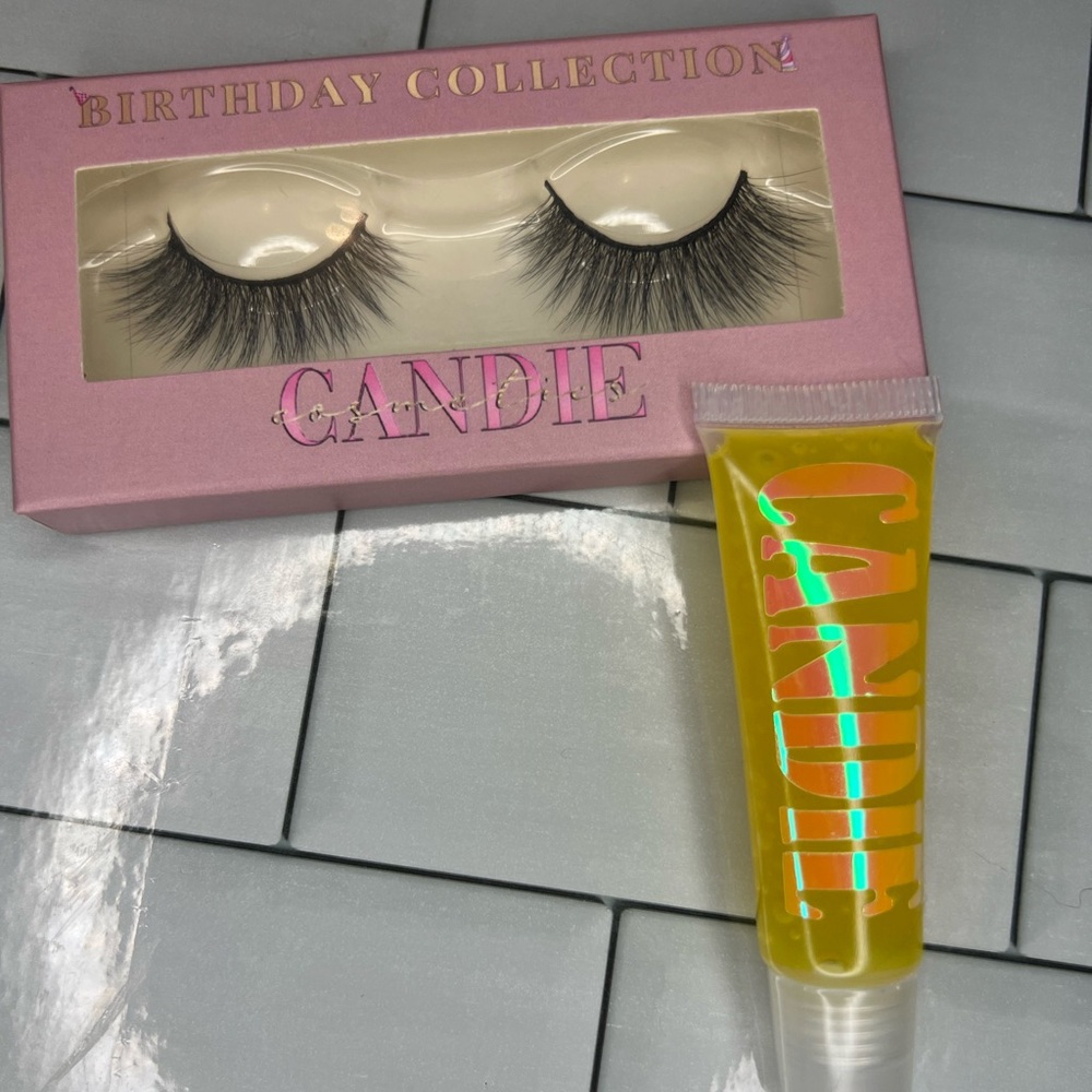 Birthday Collection Lash And Cake Batter Scented Gloss Set
